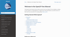 Desktop Screenshot of manual.openlp.org