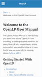 Mobile Screenshot of manual.openlp.org