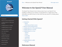 Tablet Screenshot of manual.openlp.org